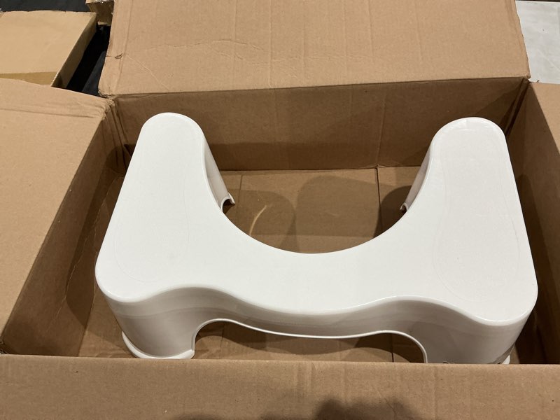 Condition photo showing Good Condition for squatty potty the original bathroom toilet stool, 7 inch height, white white 7 inch