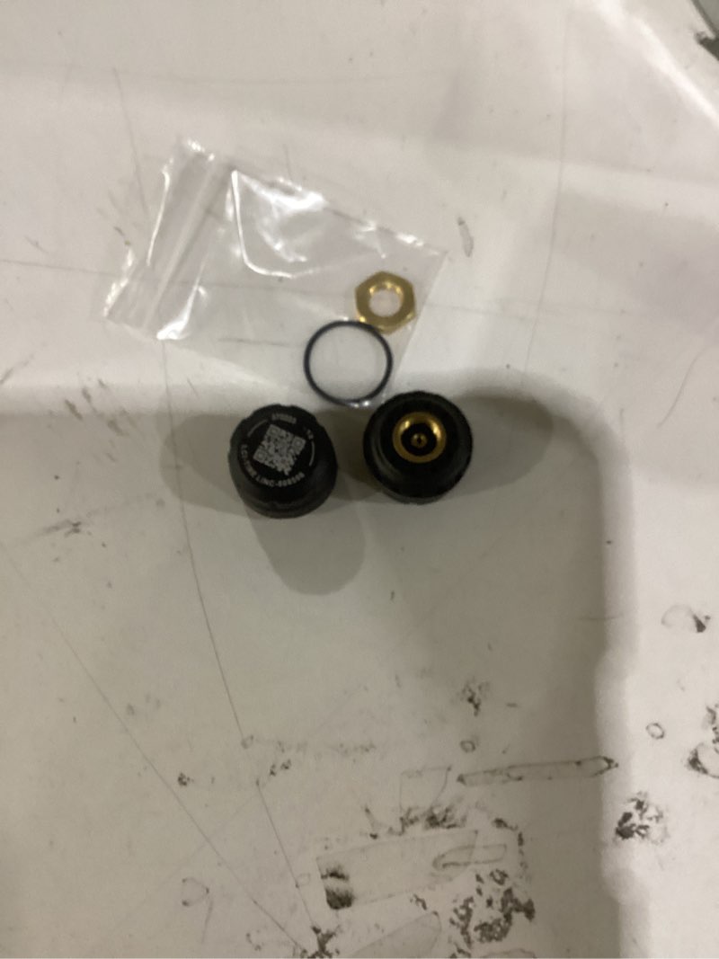 Condition photo showing As Is for Lippert Components Tire LINC Tire Sensors (2 Pack) for RVs, 5th Wheels, Motorhomes, Tow Vehicles, Easy DIY Installation on Valve Stem, OneControl App Compatible - 2020106299