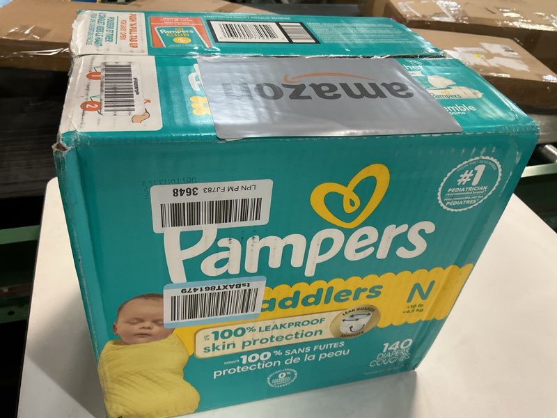 Condition photo showing New/Like New for (( size 0))Pampers Swaddlers Sensitive Disposable Diapers - 140ct