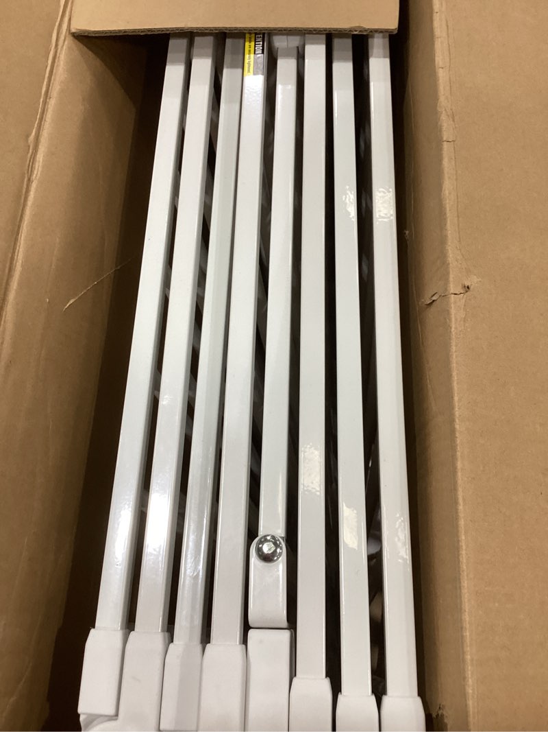Condition photo showing As Is for regalo safety 192" super wide baby gate & play yard, 2-in-1 convertible extra wide safety barrier, hardware mounted for toddlers & pets, tested & safe for 30 years, american designed & owned, white 50.5-192"w x 28"h white