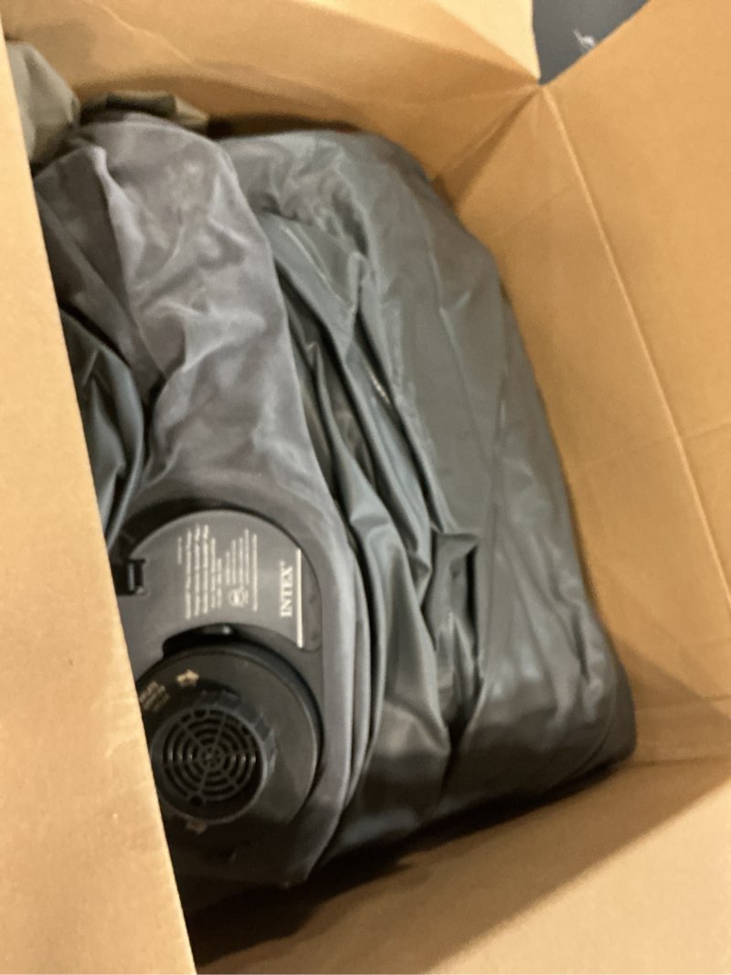 Condition photo showing As Is for Intex Comfort Dura-Beam Airbed Internal Electric Pump Bed Height Elevated (2020 Model) Twin (300 Lbs) Elevated (18")