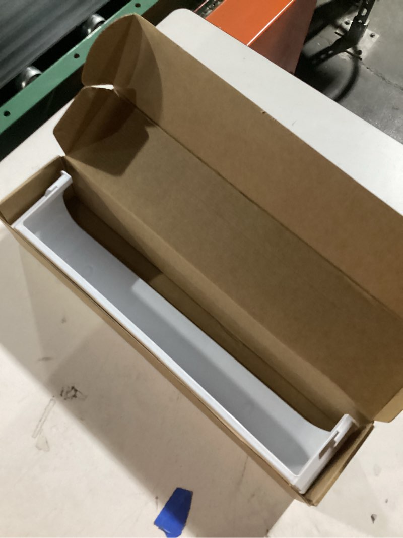 Condition photo showing Good Condition for 29325760166 Refrigerator Upper Shelf for Dometic RV Refrigerator Door Shelf, Camper Refrigerator Door Shelf Kit, Fridge Upper Shelf Dimensions 18" W x 3-1/8" L x 2-5/8" H-Front, 3-5/8" H-Back