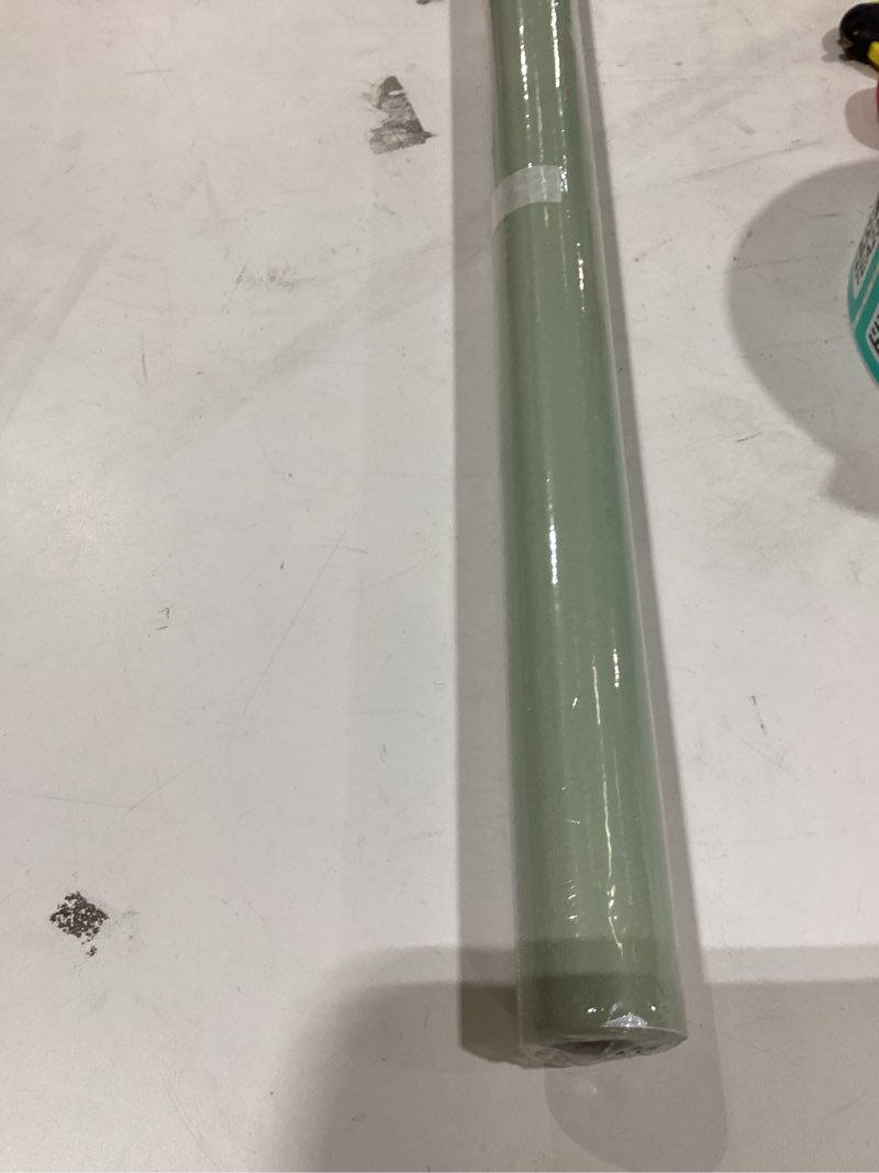 Condition photo showing New/Like New for Dimoon 23.6"x118" Green Wallpaper Peel and Stick Green Contact Paper Thicken Waterproof Solid Green Pure Self Adhesive Wallpaper Removable Wallpaper Green Wall Paper Textured Shelf Liner Vinyl Roll 23.6''x118'' Light Green-1