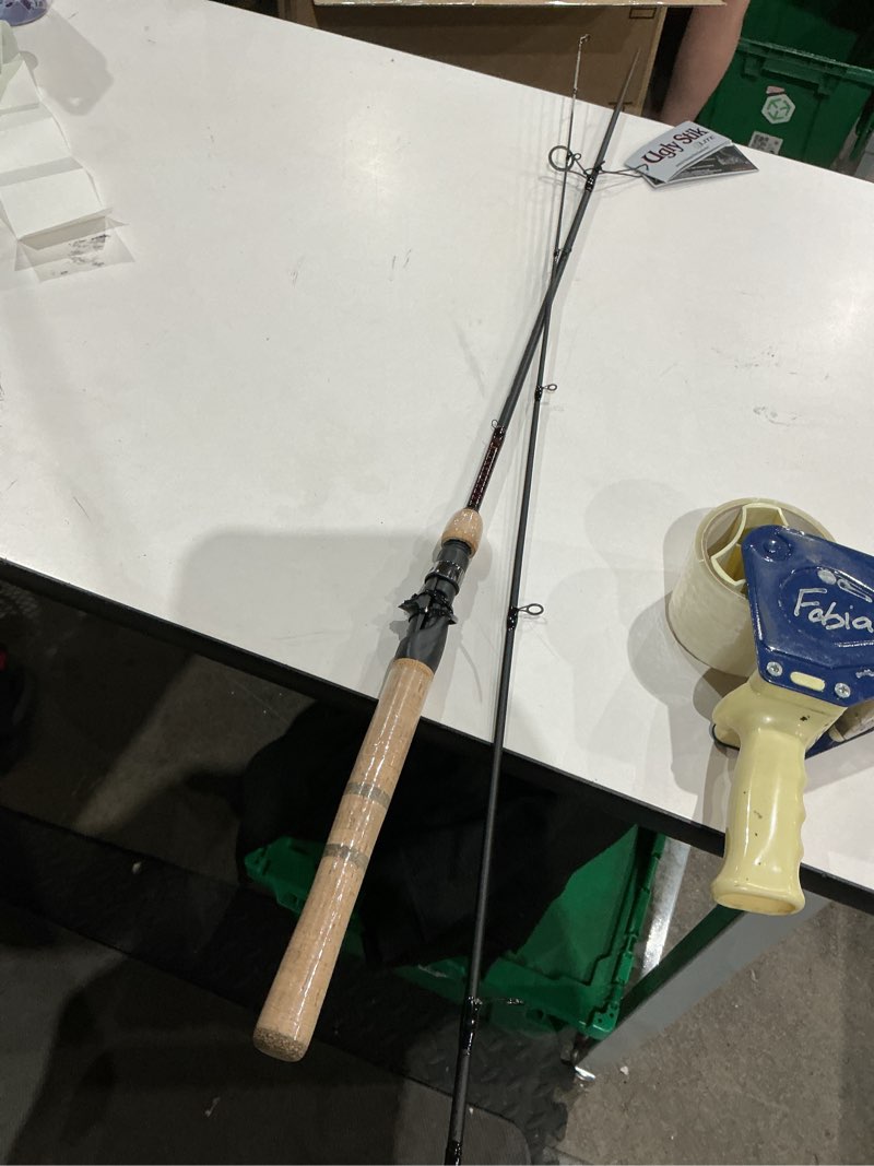 Condition photo showing As Is for ugly stik elite spinning reel and fishing rod combo old model 35 size reel - 7' - medium - 2pc - multicolor