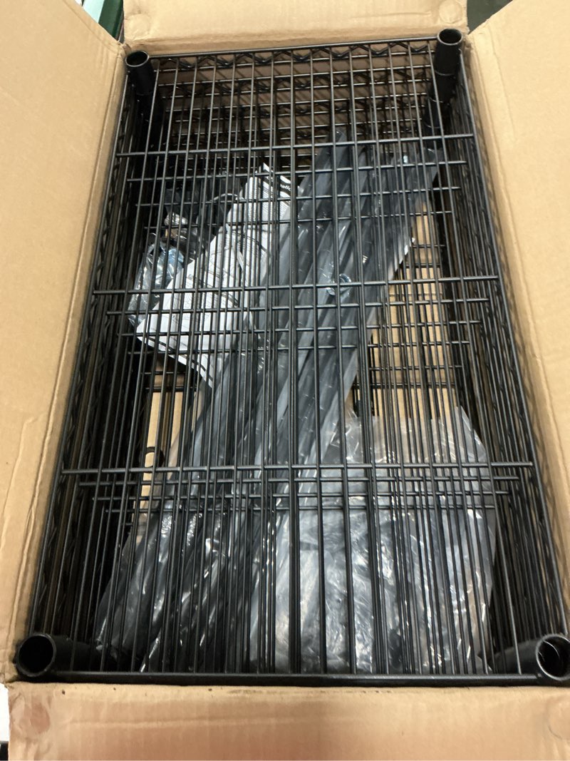 Condition photo showing Good Condition for 6-Tier Rolling Storage Shelves, 14" D x 24" W x 71" H Adjustable Space-Saving Wire Rack Shelving, 750 lbs Capacity Heavy Duty Metal Shelving with Wheels for Garage, Closet, Kitchen 1 Pack 6T-14" x 24" x 71"