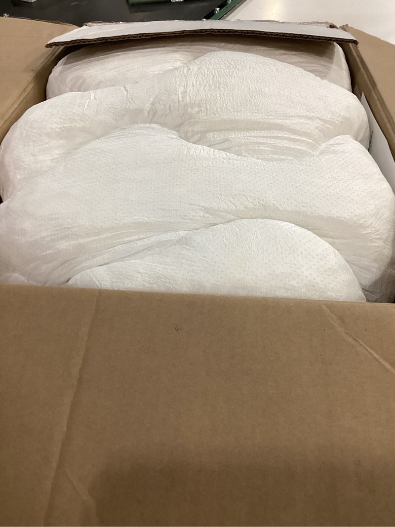 Condition photo showing As Is for decroom 3 inch memory foam mattress topper queen for back pain relief, filled with breathable memory foam pillow topper soft fluffy supportive bed mattress pad, 80x60x3 in queen white