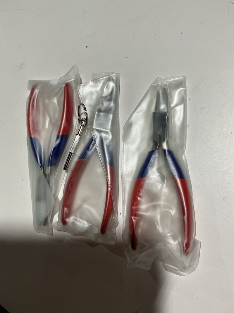 Condition photo showing Good Condition for 3PCS Round & Nylon Jaw Eyeglasses Frame Pliers Nose Pad Arm Adjusting Pliers Flat Nose Nylon Jaws Pliers Optical Pliers Set for Eyeglass Repair and Assembly and Adjustment Eyeglass Pliers Adjusting Glasses Pliers Set