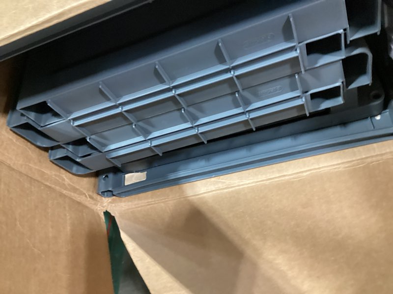 Condition photo showing Good Condition for similiar productsterilite 4 shelf cabinet, lockable utility storage w/ adjustable shelves, gray - plastic shelving unit for organizing garage, pantry, basement, laundry room or mudroom 1