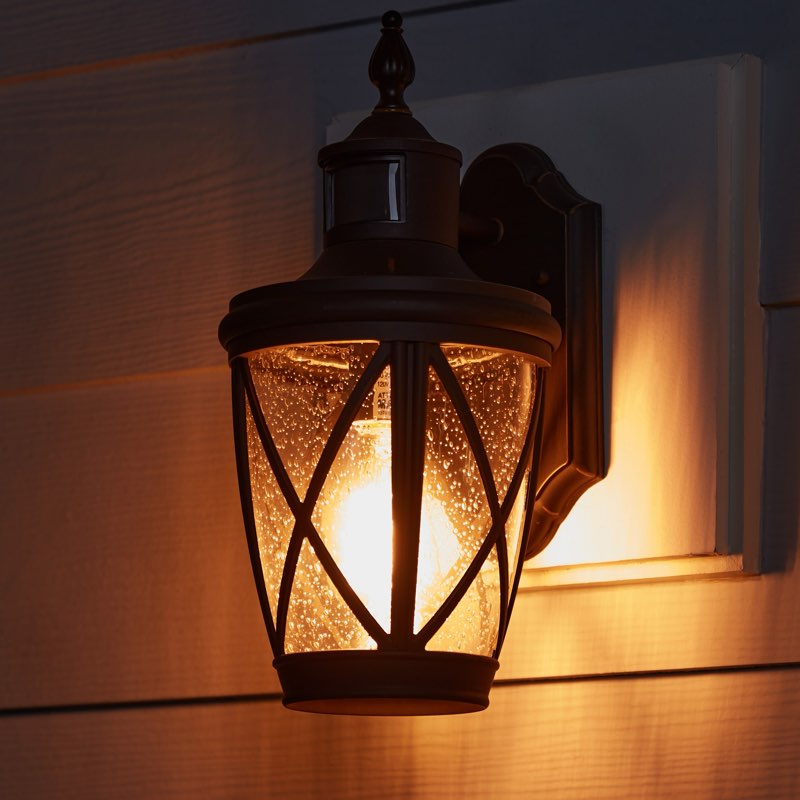 Allen + Roth Castine 3 Light Outdoor Wall Mount Light Aged Bronze 41992