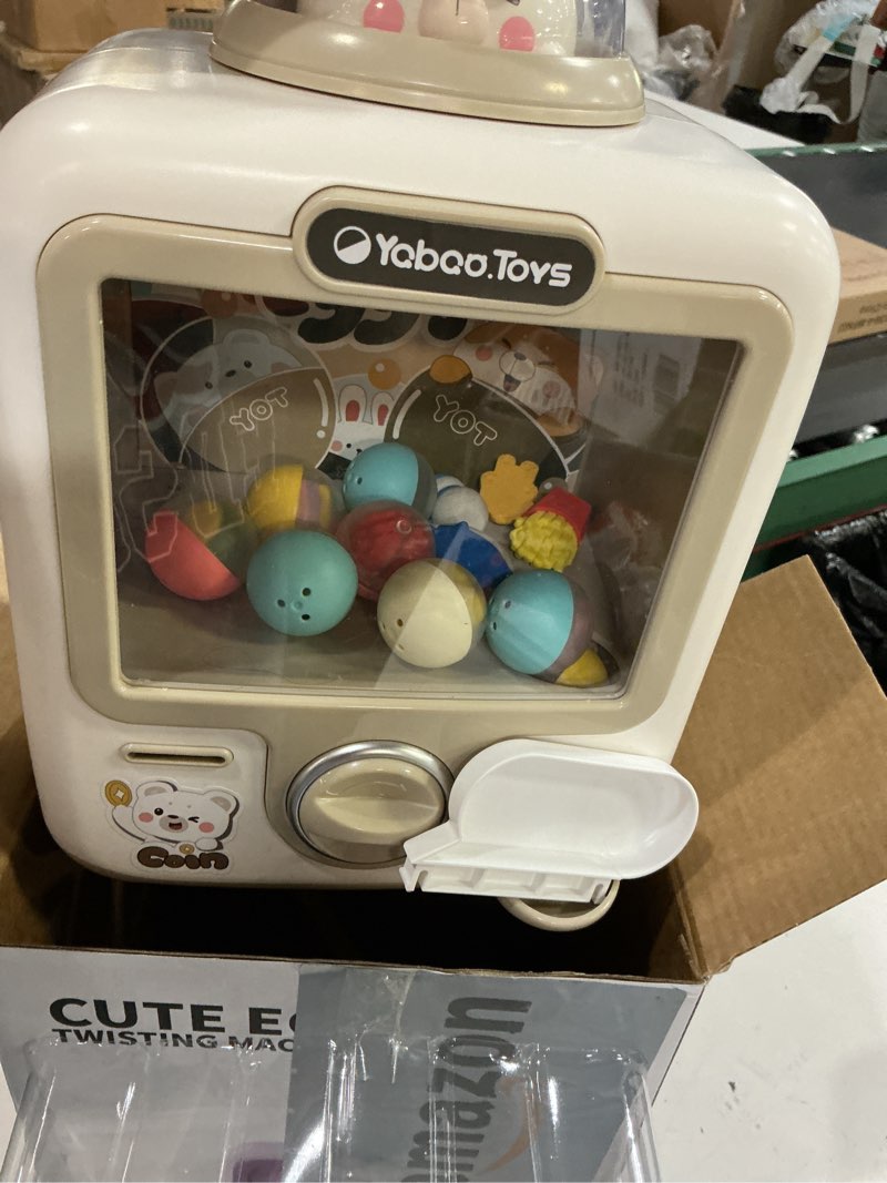 Condition photo showing Good Condition for 57 pcs large claws machine toys for 3 4 5 6 7 8 years old girls, claw machine for kids girls boys with sound & light, vending claw machine arcade game toys for kids ages 3-4 4-6 4-8 large bear