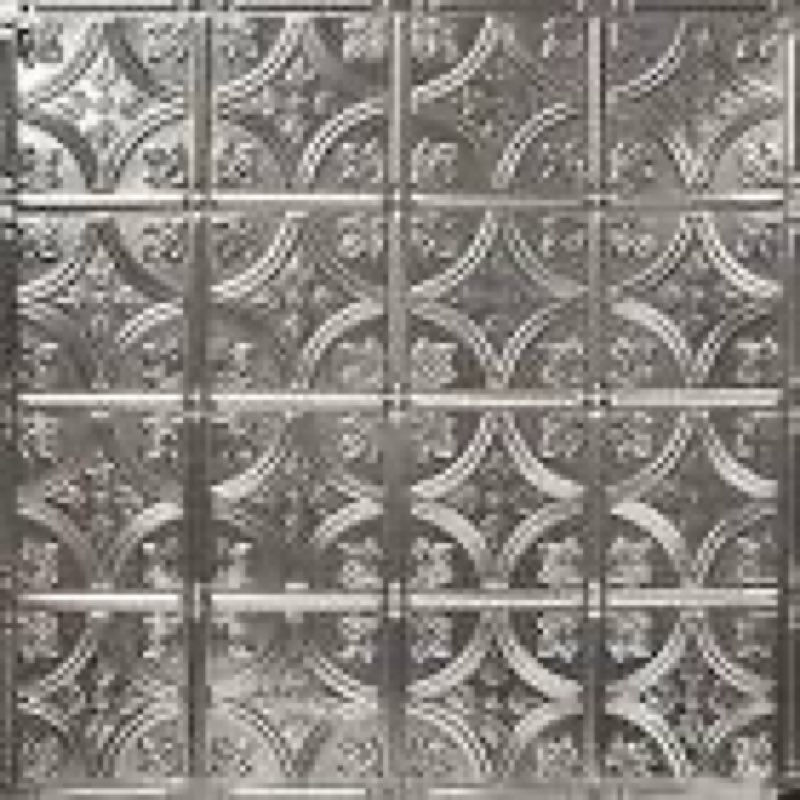 American Tin Ceilings [5 Pack Kit] 24" x 24" 100% Tin Nail-Up Ceiling Tiles | Pattern #3 Raw Unfinis