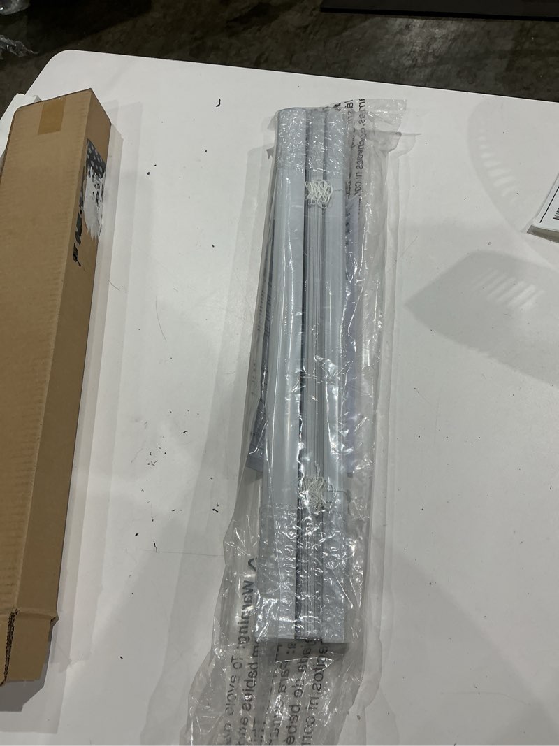 Condition photo showing Good Condition for lazblinds cordless white 1" room darkening vinyl mini blinds, 20" w x 48" h horizontal window blinds for home, cordless shades for indoor windows white 20"w x 48"h