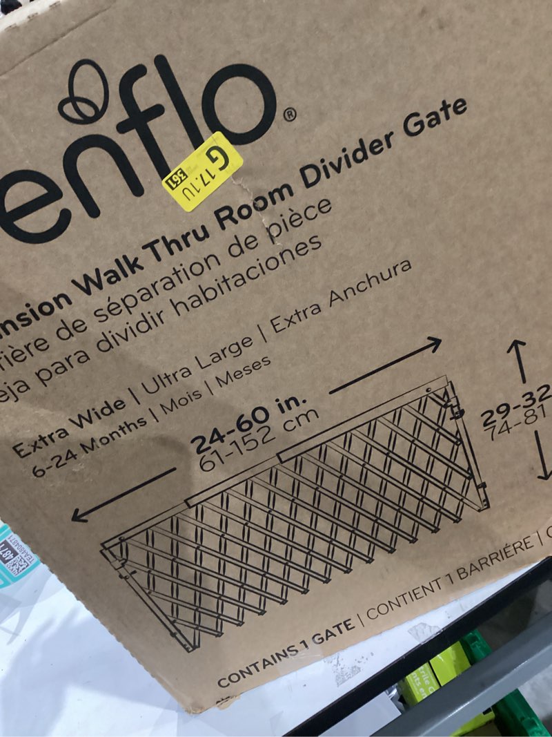 Condition photo showing Good Condition for Evenflo Expansion Walk-Thru Room Divider Baby Gate (Farmhouse Collection)