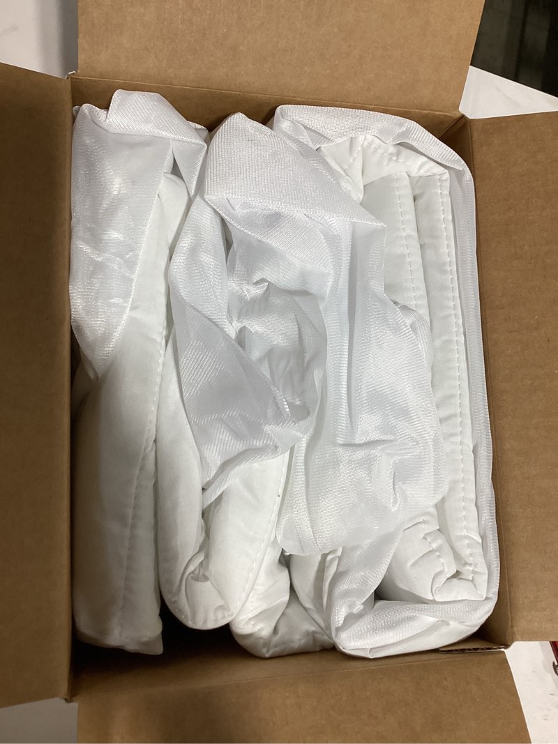 Condition photo showing As Is for sunbeam electric restful quilted heated mattress pad twin 75" x 39" 12 heat settings 12-hour auto shut-off extra-cozy fabric deep pocket fit machine washable white quilted vertical twin