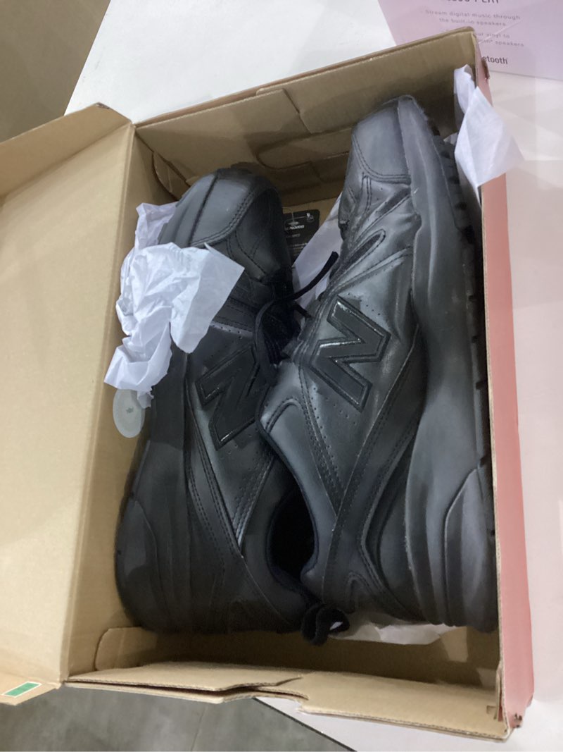 Condition photo showing As Is for New Balance Men's 608 V5 Casual Comfort Cross Trainer 10 X-Wide Black/Black Slip Resistant