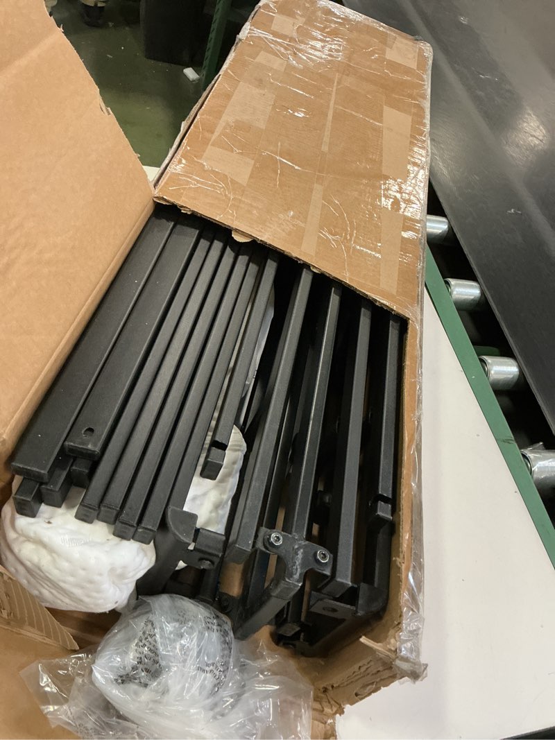 Condition photo showing As Is for Amazon Basics Smart Box Spring Bed Base, 5-Inch Height Mattress Foundation, Tool-Free Easy Assembly, Twin, 74"L x 38"W x 5"H, White Twin(74"L x 38"W) 5-Inch Height