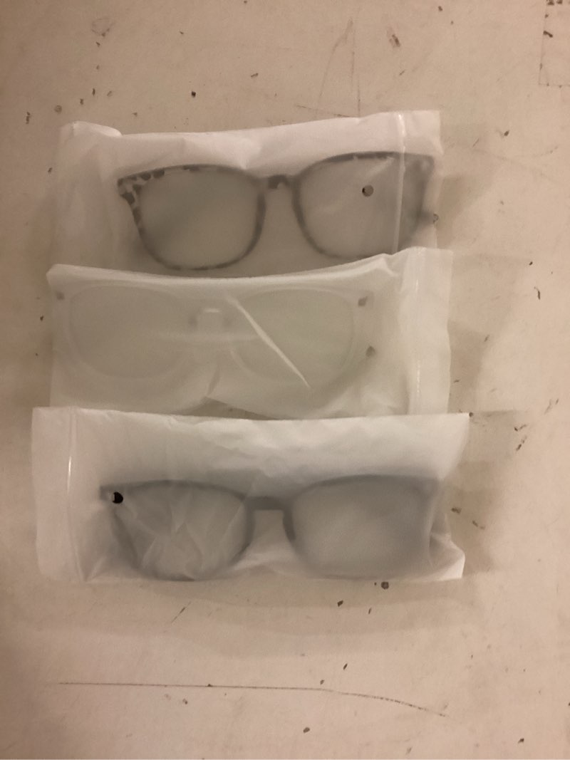 Condition photo showing New/Like New for gaoye stylish blue light glasses for woman - computer glasses for blue light blocking - lightweight frames - 3 pack a1 matte black+leopard+transparent clear