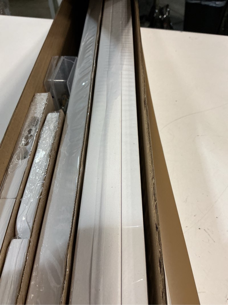Condition photo showing New/Like New for harwaya white toddler wall bookshelf for kids room, 36 inch long floating nursery book shelves for wall, wide hanging bookshelves for baby girl boy childrens kid bedoom playroom -set of 3 36 inch white