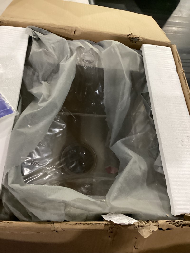 Condition photo showing Good Condition for similar to ****1 standart pro 16 gauge undermount single bowl set (4 item bundle: sink, bottom grid, drain assembly, kitchen towel), 21 inch, stainless steel