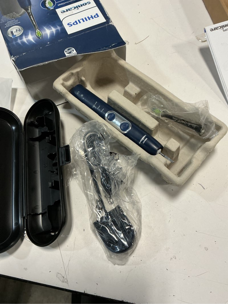 Condition photo showing Good Condition for Philips Sonicare ProtectiveClean 6100 Rechargeable Electric Toothbrush, with Pressure Sensor, 3 Cleaning Modes, SmarTimer and QuadPacer, 14-Day Battery Life, Travel Case, Navy Blue, Model HX6871/49 1 Count (Pack of 1) Navy Blue