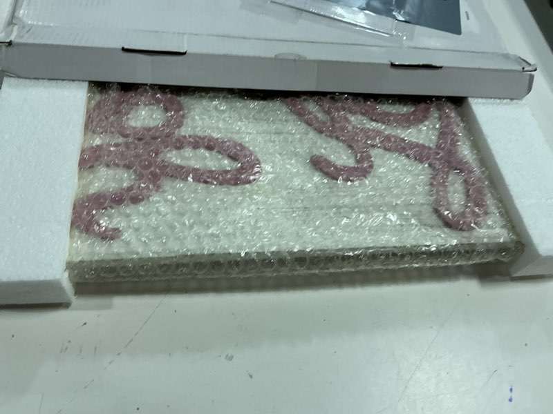Condition photo showing New/Like New for NoJo You are So Loved Pink & White Square Wood Nursery Wall Decor, Pink, White