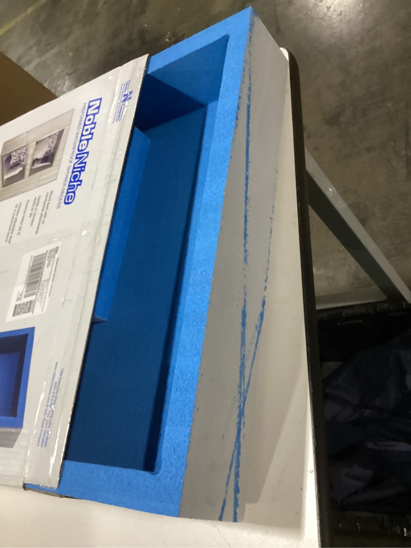 Noble Pre-Formed Rectangular Shower Niche 314 12"x20" with Adjustable Shelf Easy Install Water-Resis