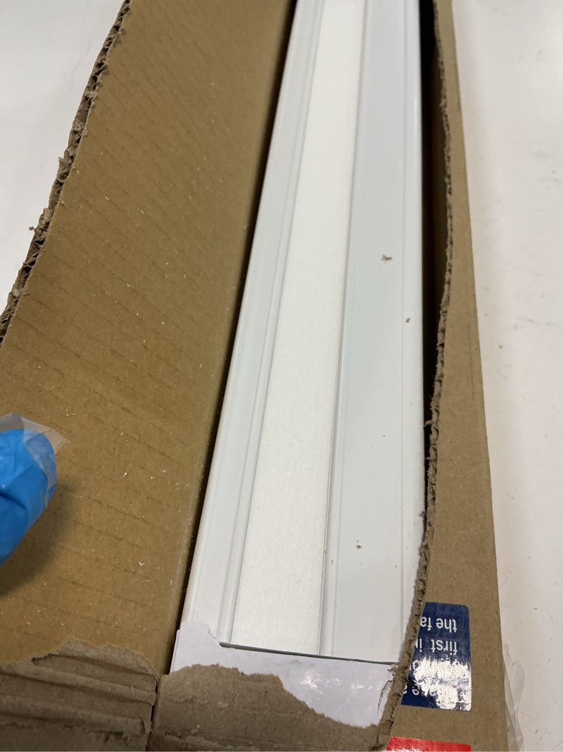 Condition photo showing Good Condition for BlindsAvenue Cellular Honeycomb Cordless Polyester Shade, 9/16" Single Cell, Light Filtering, White, Size: 23" W x 48" H