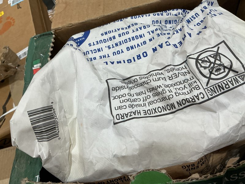 Condition photo showing As Is for kingsford original charcoal briquettes, bbq charcoal for grilling, 16 pounds (package may vary)