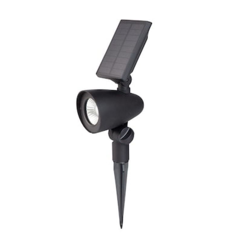 harbor breeze 60 -lumens 1 -watt black warm white solar led spot light