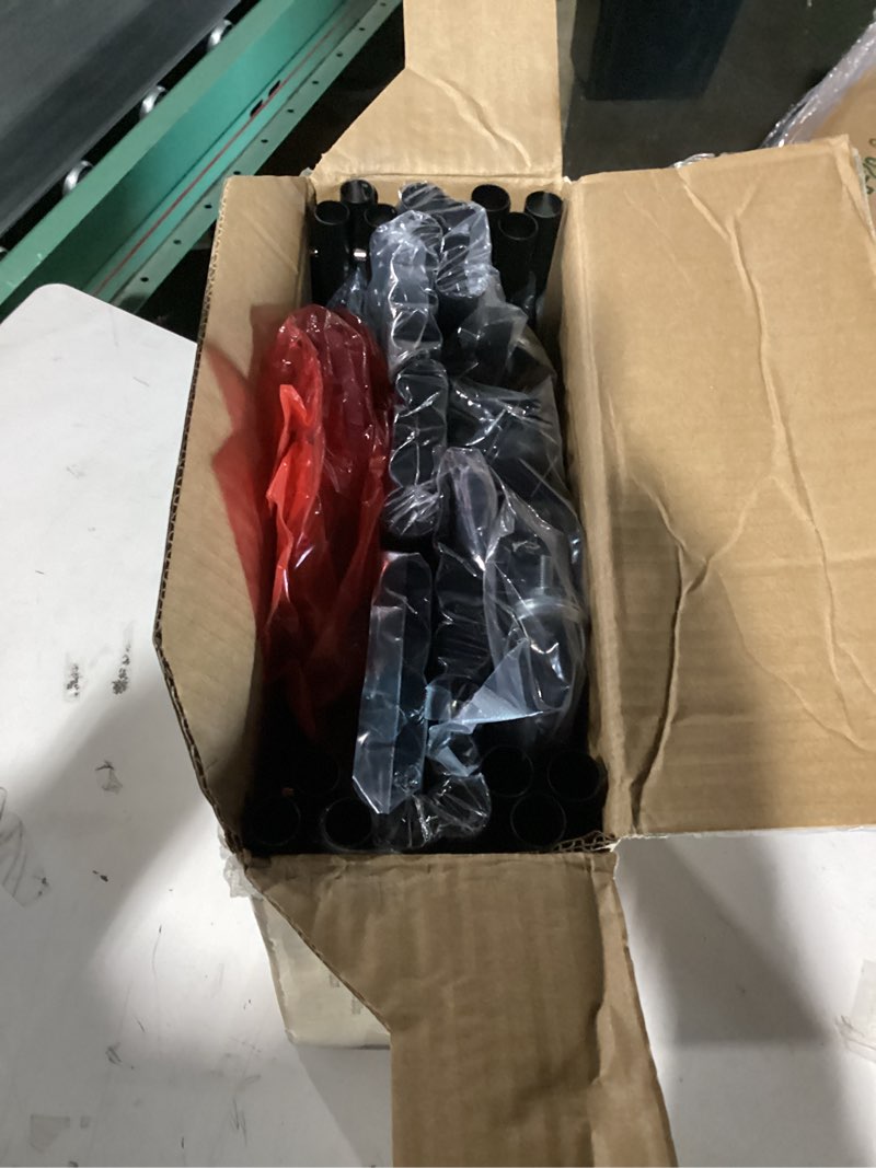 Condition photo showing Good Condition for sakugi clothes rack, heavy-duty garment rack with shelves & wheels, freestanding wardrobe organizer with hooks, ideal for bedroom, laundry, or balcony, 32.5" x 11.9" x 78.9", black