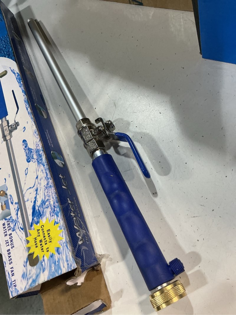 Condition photo showing New/Like New for upgraded jet nozzle for garden hose power washer wand hydro jet high pressure washer tools with 2 different nozzles and hose quick connectors