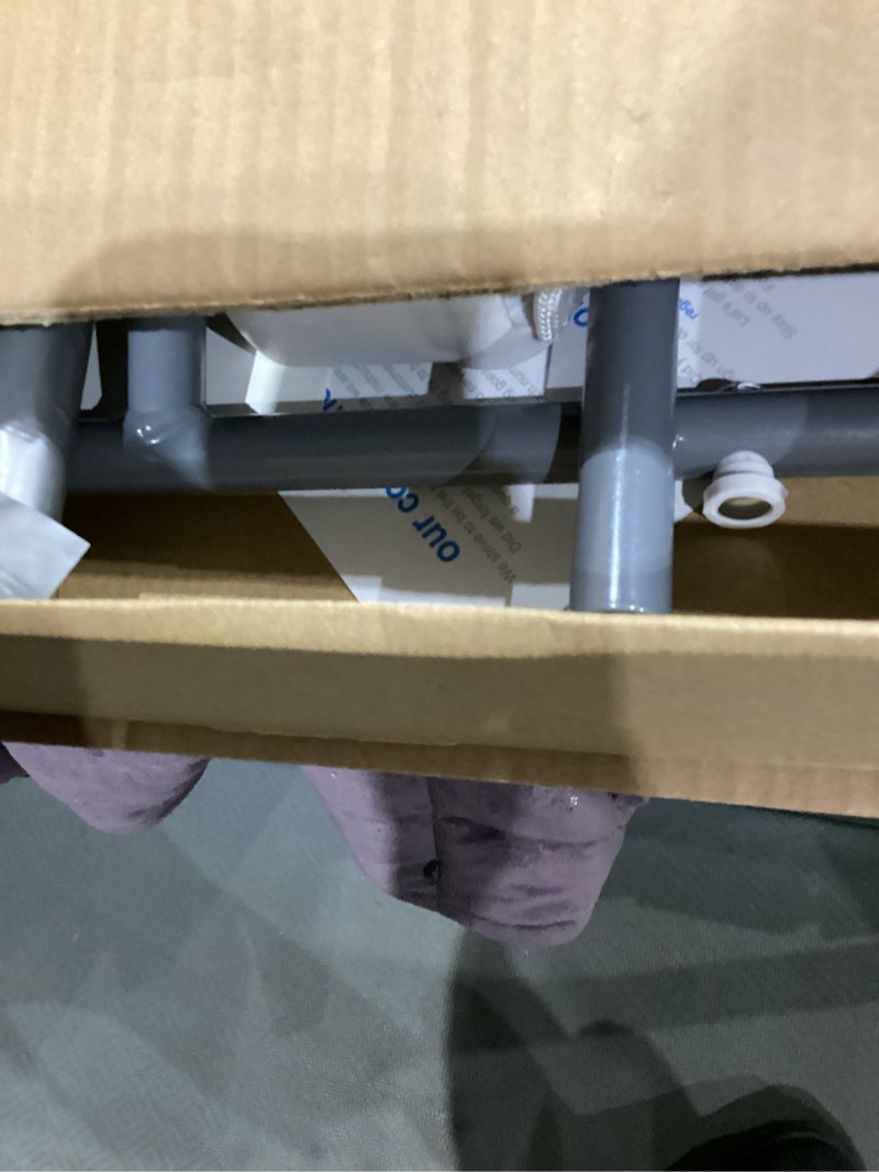 Condition photo showing As Is for regalo safety swing down bed rail guard for toddlers, bed safety rail with patented gap guard, fits twin, full & queen mattress, white, tested & safe for 30 years, american designed, family owned 43 inch