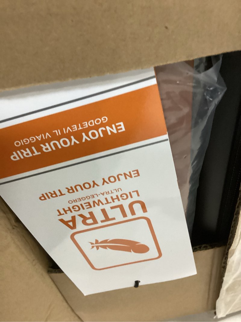 Condition photo showing As Is for Carry on Luggage Suitcase, 22x14x9 Airline Approved 20 Inch Hardside Carry-on Luggage with Spinner Wheels, Hard Shell Luggage with TSA Lock, Hard Case Small Travel Suitcase (Black, 20-Inch) Black 20-Inch