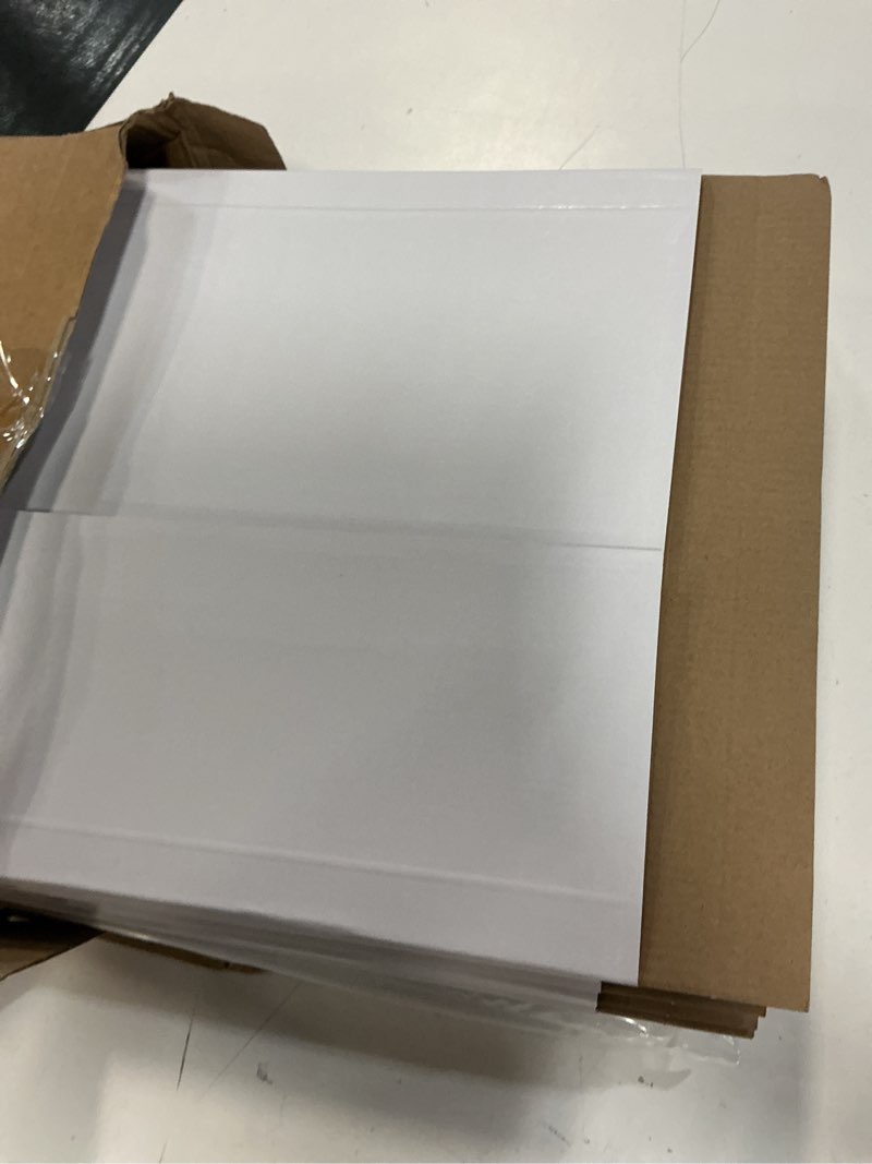 Condition photo showing Good Condition for 10 sets vinyl record mailers 12.6 x 12.6 x 1" shipping boxes easy fold album corrugated cardboard box with fragile stickers and bubble bags for packing shipping moving storage(white) white,transparent