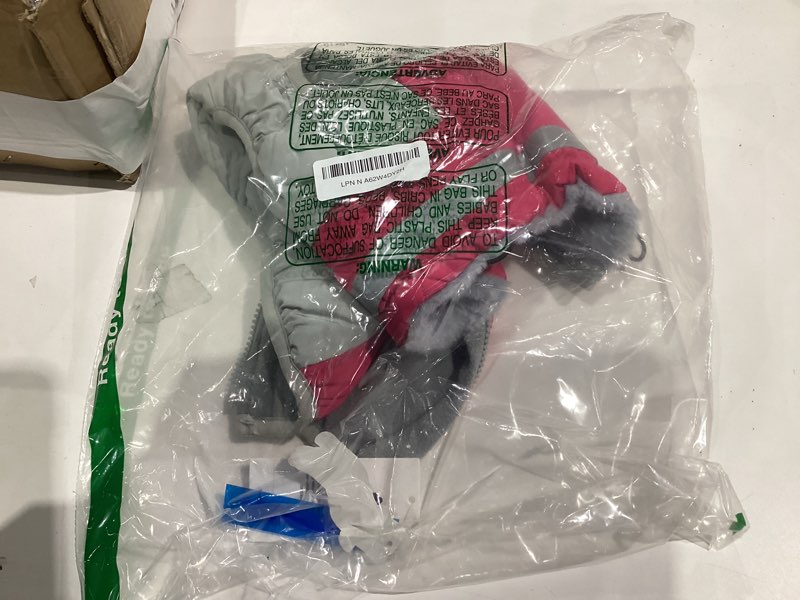 Condition photo showing Good Condition for FUAMEY Dog Coat, Medium, Pink, Faux Fur - Waterproof, Windproof, Reflective Cold Weather Coat with Built-in Harness, Fits Dogs 11 lbs and Up M(chest:21in) Rose Red
