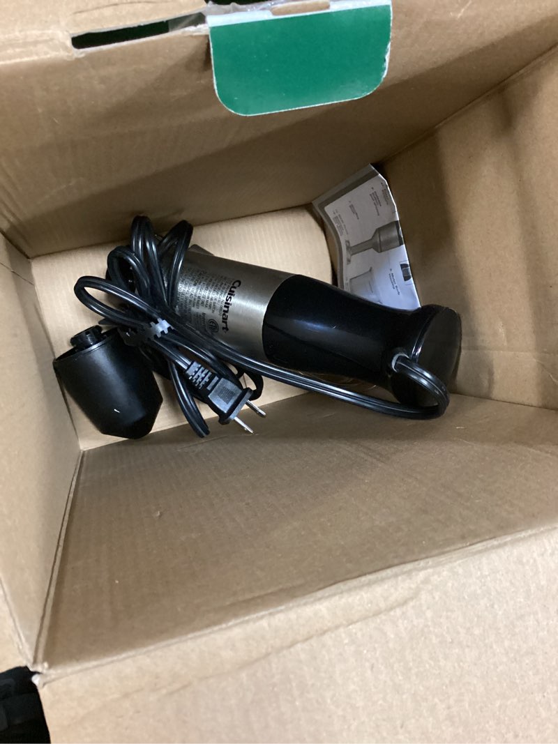 Condition photo showing As Is for Cuisinart CSB-179 Smart Stick Variable Speed Hand Blender, Stainless Steel Stainless Steel Variable Speed