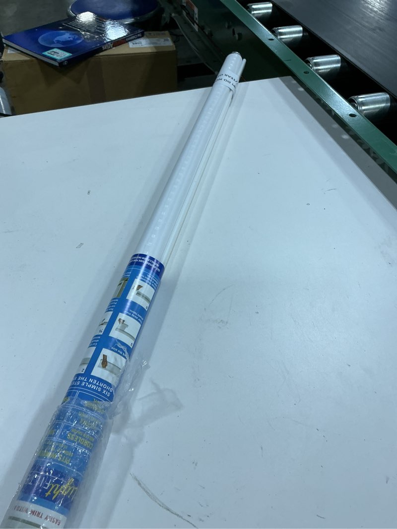 Condition photo showing Good Condition for Cordless Tear Down Light Filtering Shade - 37 Inch Width, 72 Inch Length - White- Cord-Free Customizable Room Darkening Horizontal Mini Vinyl Windows Blinds for Interior by Achim Home Decor