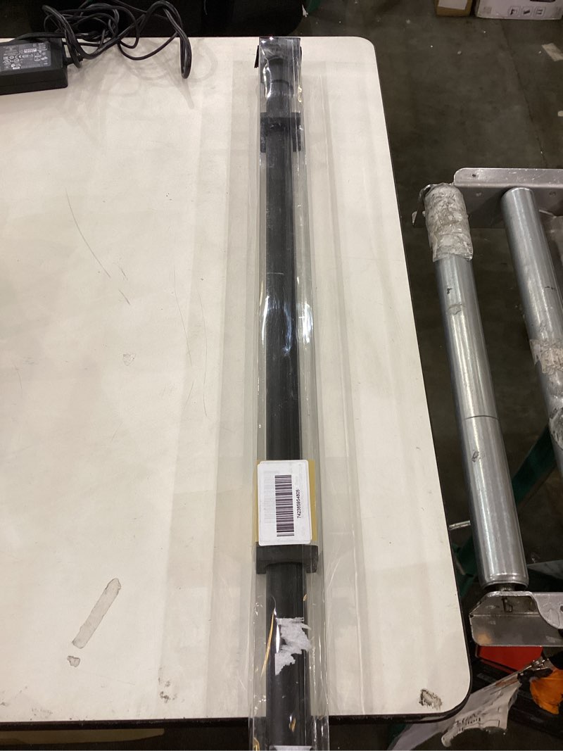 RYB HOME Short Curtain Rod, 1 Inch Black Shower Rods 28-48" Rusproof Without Drill Adjustable Tensio