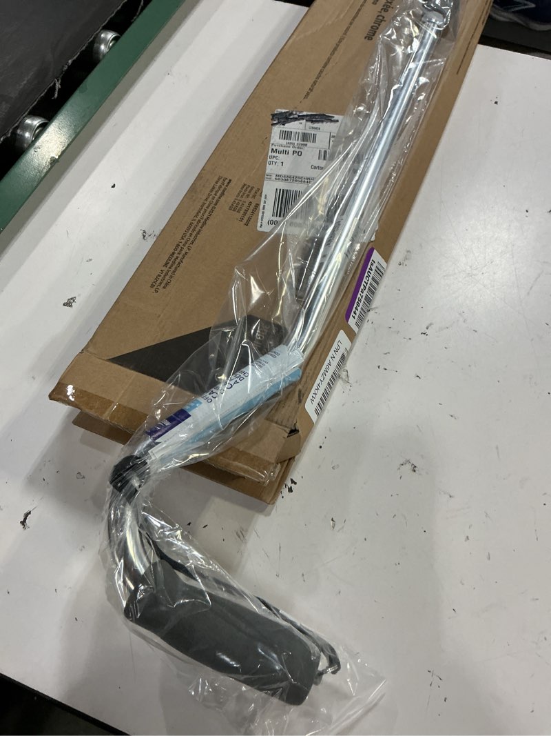 Condition photo showing New/Like New for medline aluminum-chrome offset walking cane, adjusts 29–38” & supports up to 300 lbs. — mobility aid provides balance for seniors & adults