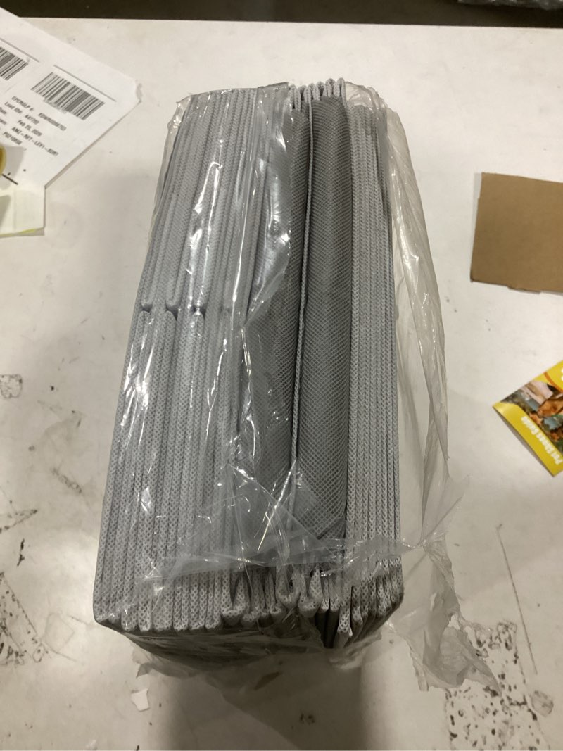 Condition photo showing Good Condition for Criusia Storage Cubes - 11 Inch Heavy Duty Fabric Closet Bins for Shelves, Cube Organizer - 8 Pack Collapsible Decorative Storage Bins Baskets for Organizing Clothes Blankets Toys (Grey) Medium -11 inches Grey