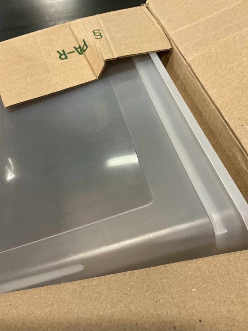 Condition photo showing Good Condition for iris usa file box, plastic file boxes with lids, document organizer for letter/legal file, document box, storage bin for hanging files, secure latching lid stackable bpa-free, clear 35 qt. 1 pack clear - 1 pack