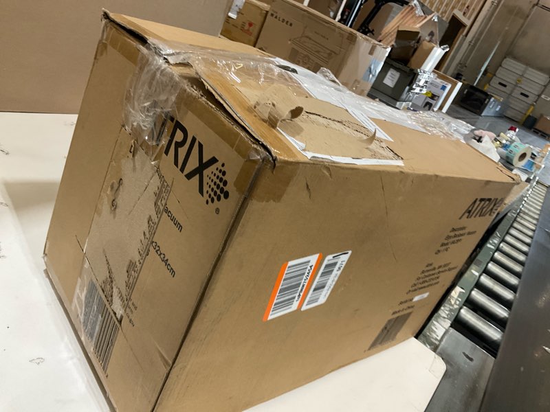 Condition photo showing As Is for atrix vacbp1 ergonomic backpack vacuum cleaner - 8-quart hepa filter, 1400w portable small vacuum for multi-use - includes attachments: 6' hose, blower nozzles, wand, brushes standard bundle