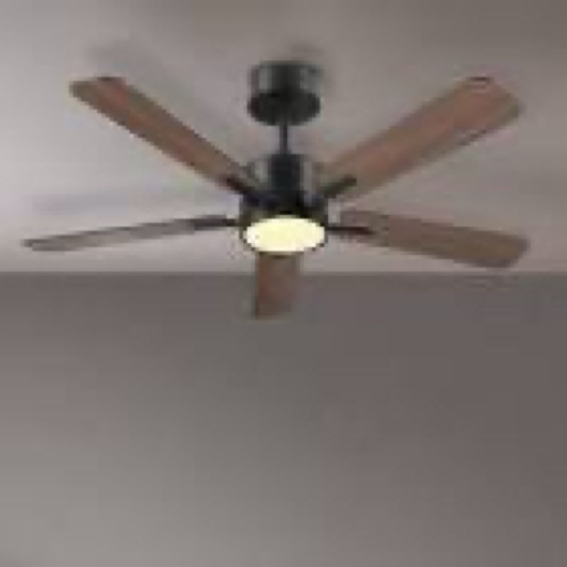 harbor breeze northbrook 42-in matte black with led covered outdoor ceiling fan