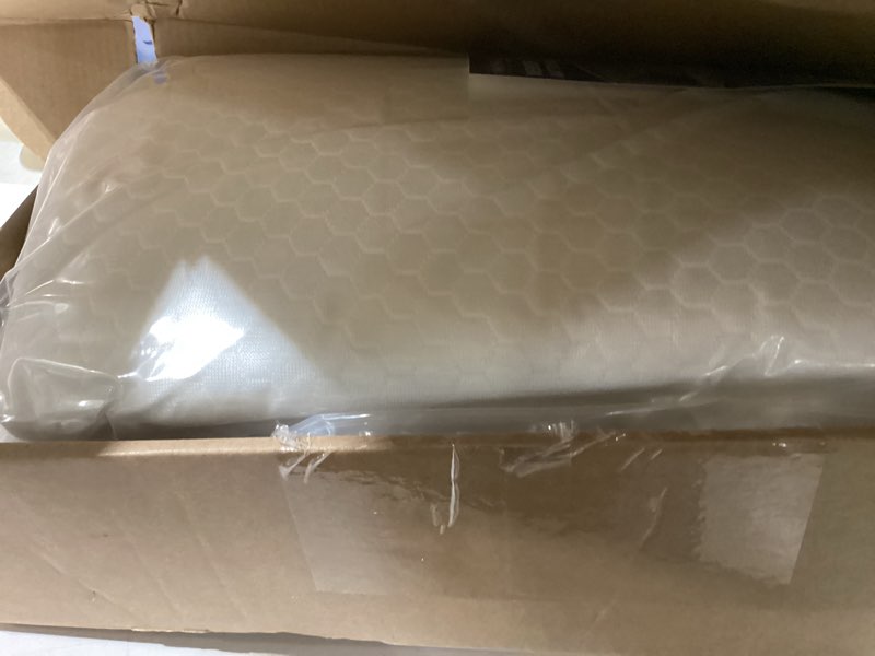 Condition photo showing Good Condition for mattress topper cover only for queen size foam latex, 3-4 inch zippered viscose made from bamboo, removable queen size encasement with straps queen 3 - 4 inch