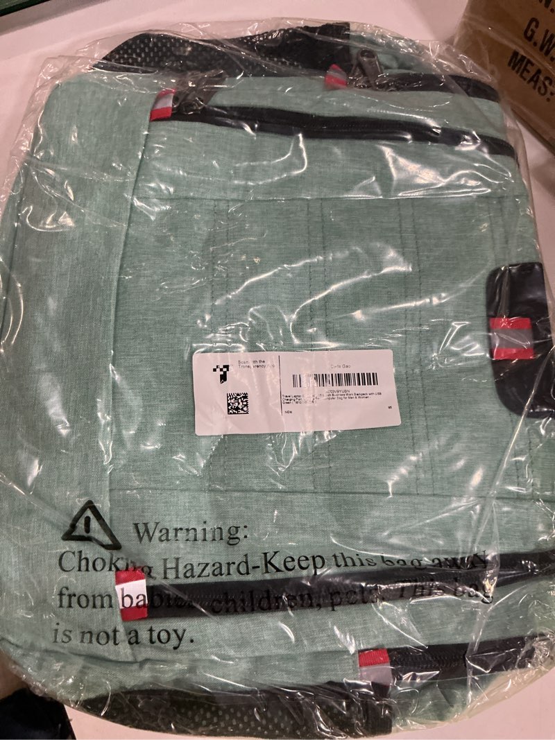 Condition photo showing New/Like New for Della Gao Travel Laptop Backpack, Anti Theft Backpack for Men and Women with USB Slit Business Computer Backpack Bag (Green, 15.6 Inch) 15.6 Inch Green