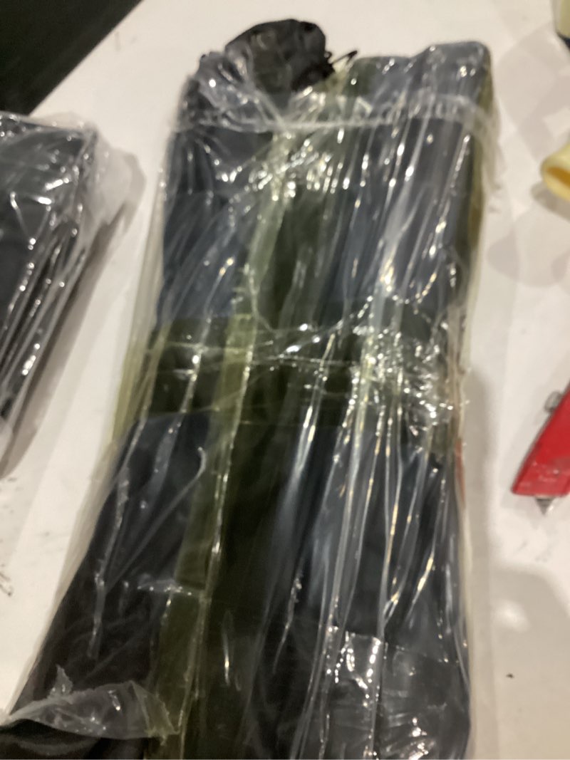 Condition photo showing As Is for 2 Pack Camping Stool 13 Inch Portable Folding Camp Stool with Side Pocket for Camping Fishing Hiking Gardening Outdoor Walking, Foot Stools with Carry Bag, Black