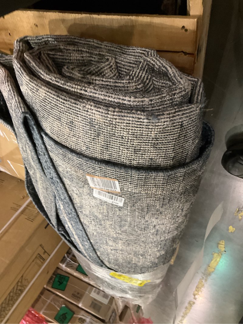 Condition photo showing As Is for Loloi Magnolia Home by Joanna Gaines Gigi Collection GIG-02 Navy/Stone 9'-2" x 13' Area Rug Rectangular Navy / Stone 9'2" x 13' (Rectangular)