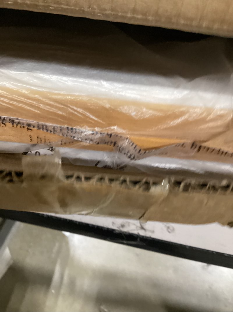 Condition photo showing Good Condition for 36"x24" Wood Bathroom Mirror - Handcrafted Modern Farmhouse Bathroom Mirror with Tempered Glass&Natural Wood Frame, Decorative Vanity Mirror for Bedroom, Living Room, Spa & Home (Anti-Fog Design)