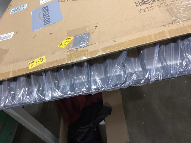 Condition photo showing Good Condition for 5 panels no dig decorative outdoor garden fence for yard, 32 in(h) x 11.8 ft(l) animal barrier fencing rustproof metal wire panel border for dog, rabbits, and patio temporary ground stakes 5 panels-32 in(h) x 11.8 ft(l)
