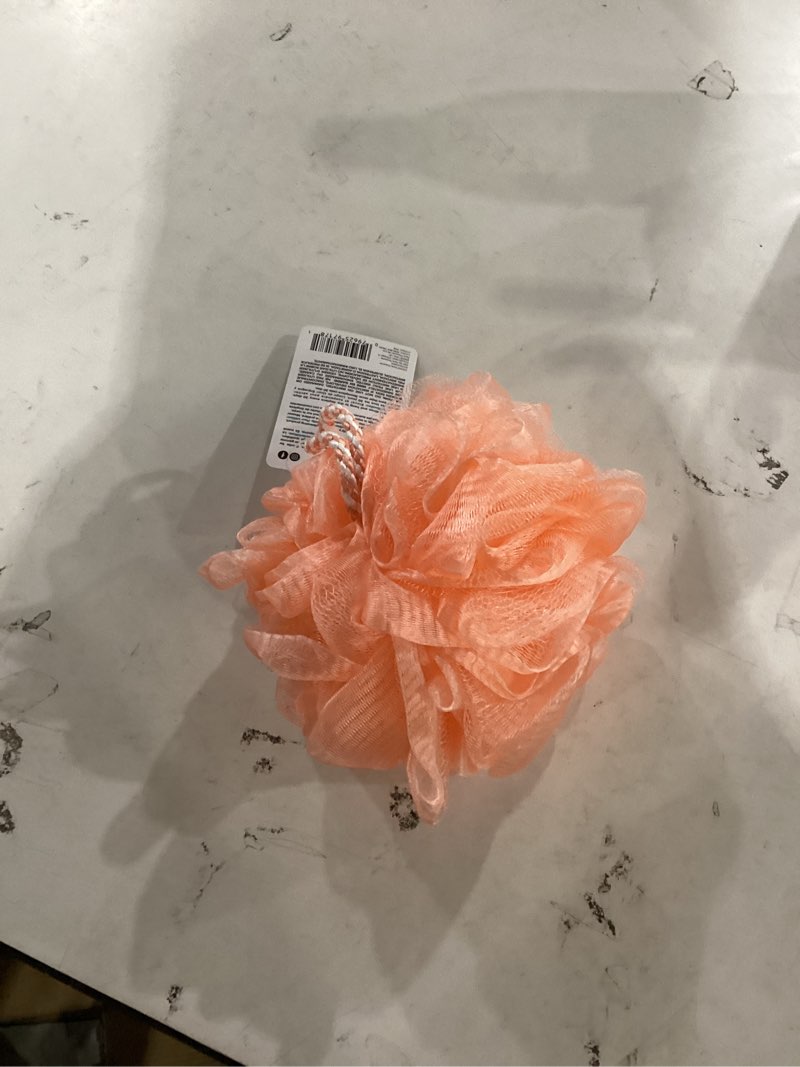 Condition photo showing As Is for (colors may vary)1 pack freeman bath sponge, rich lather, gentle exfoliation, for a full body clean, shower loofah for men & women, safe for sensitive skin, cruelty-free bath accessory assorted colors
